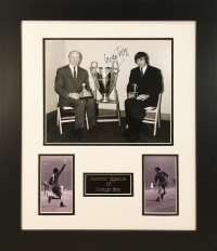 George Best Signed 1968 Manchester Utd European Cup Presentation