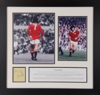 George Best Signed 1968 European Cup Final  Presentation