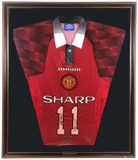 George Best & Ryan Giggs Signed Manchester United Shirt